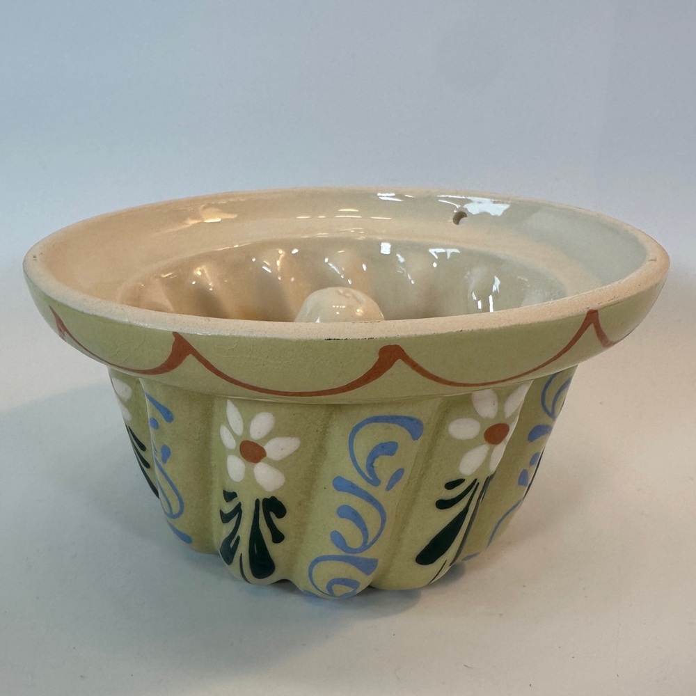 VTG Small Soufflenheim Alsace Pottery Kougelhopf Decorative Ceramic Mold